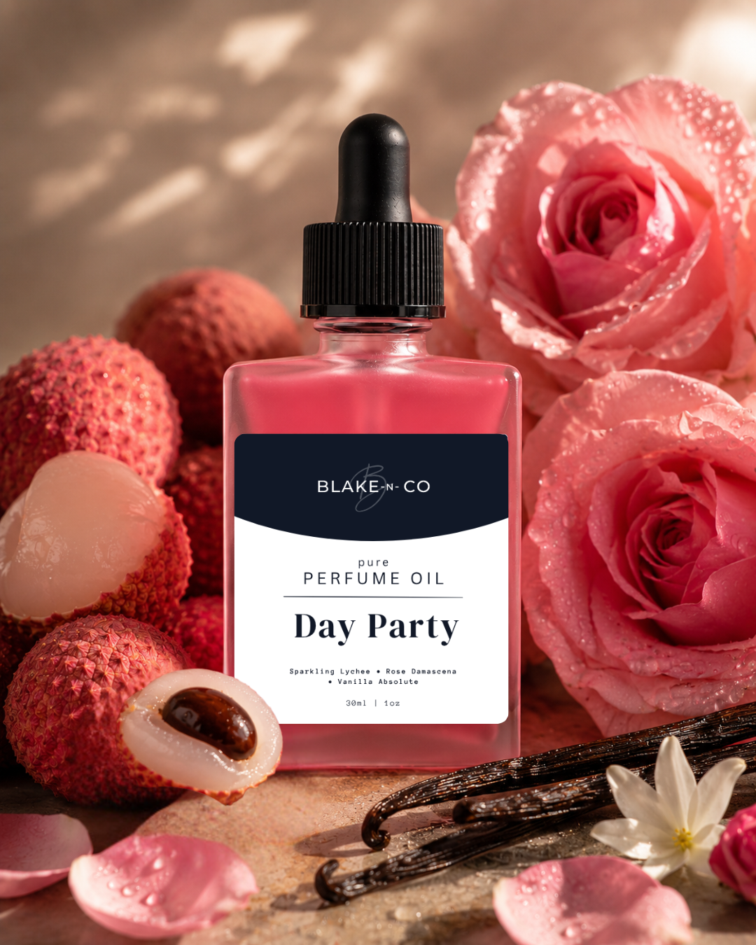 Day Party Pure Perfume Oil | Sparkling Lychee and Rose with Fun, Flirty Energy