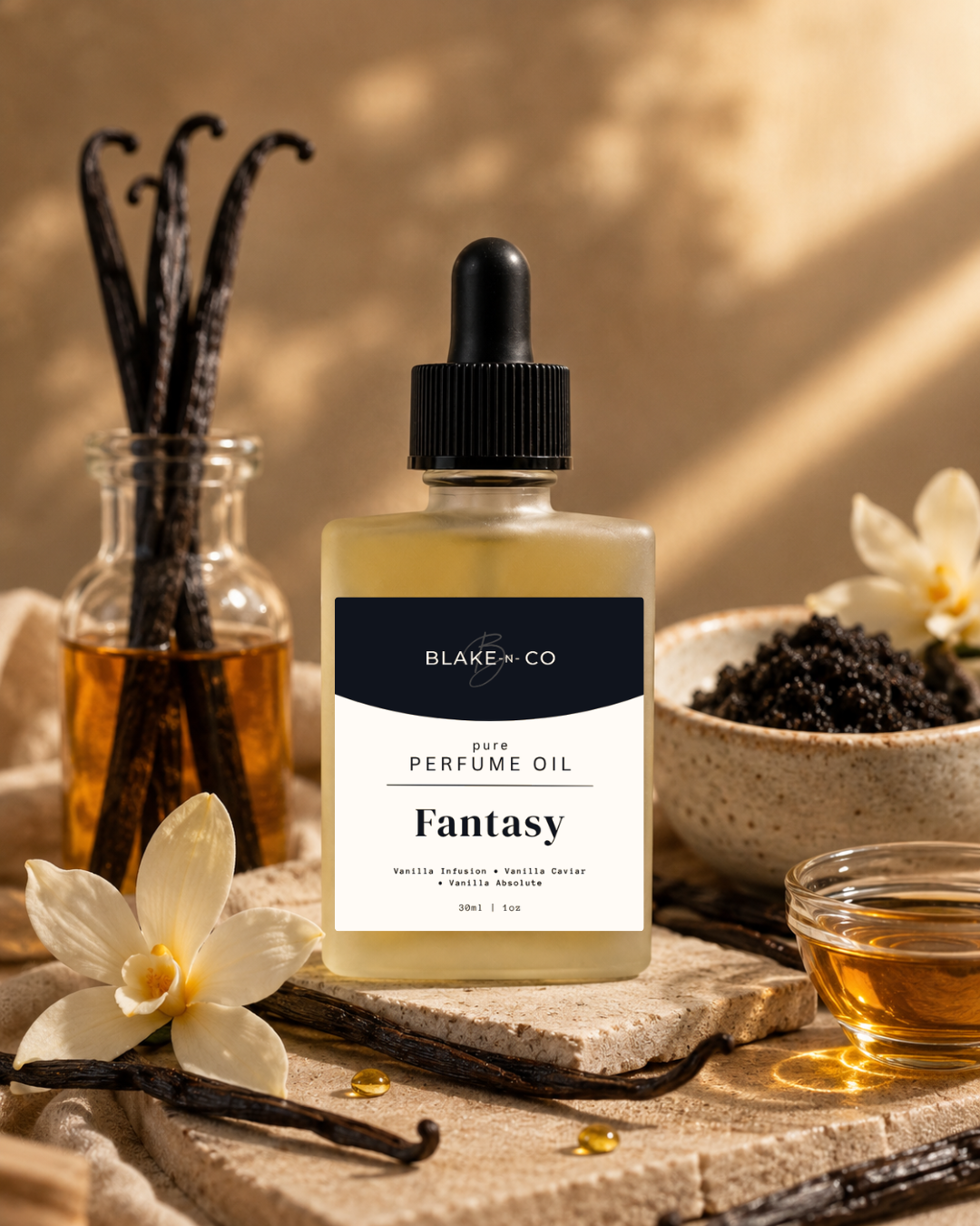 Fantasy Pure Perfume Oil | Rich Vanilla Layers with Sweet, Alluring Energy