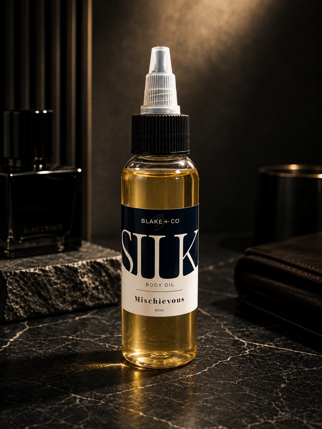 Men Travel Size Silk Body Oil