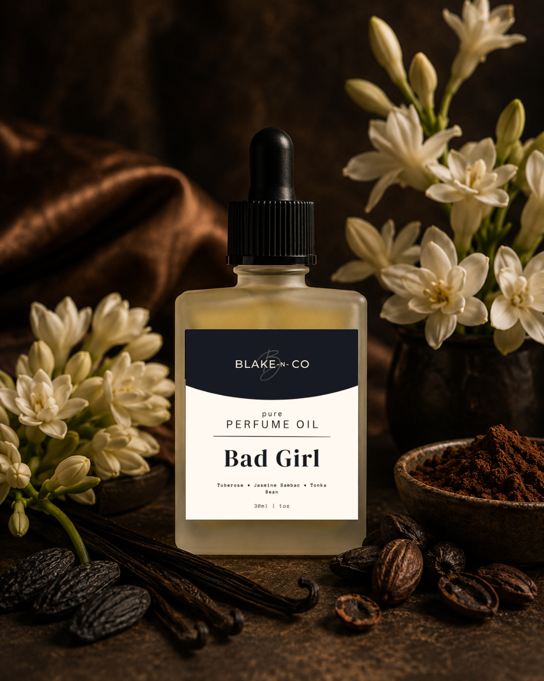 Bad Girl Pure Perfume Oil | Bold Florals with a Dark, Seductive Edge